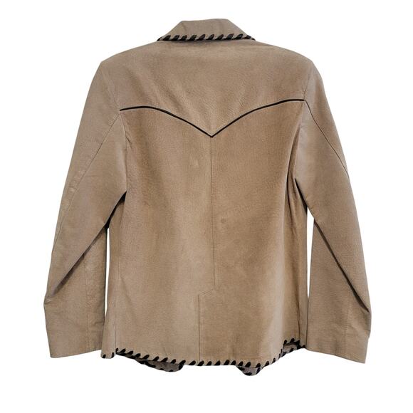 70s Vintage Leather City Suede Western Jacket Size Small - Picture 2 of 12